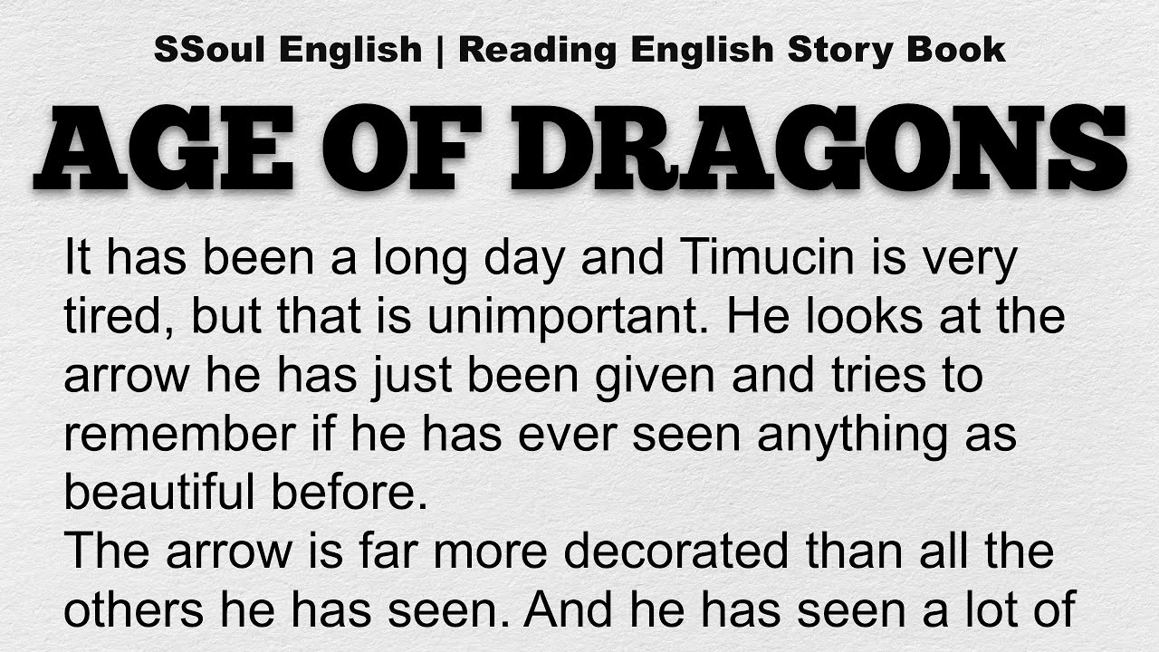 🇺🇸🇬🇧Learn English Through Story Level 5 🍀 | UPPER INTERMEDIATE - Age of Dragons