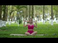 1-Min Morning Outdoor Yoga: Quick Resistance Band Back Workout for Better Posture!