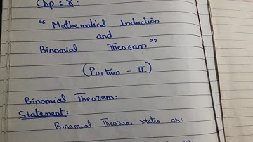 Binomial theorem | binomial theorem class 11