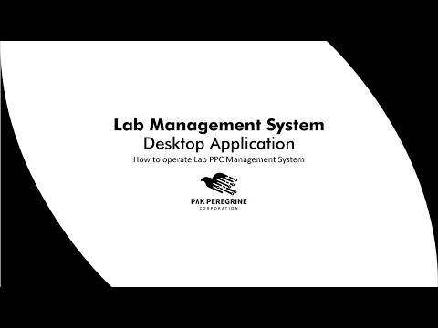 How to use PPC Lab Management System | Pak Peregrine Corporation