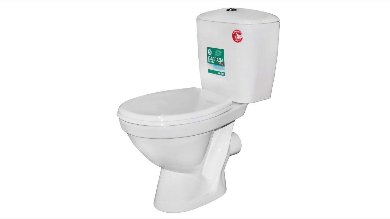 Унитаз-компакт SANTEK \"ПАЛЛАДА\" выпуск прямой (сиденье полипропилен ...