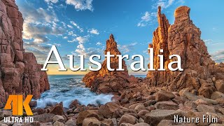 Flying Over Australia 4K  Scenic Relaxation Film With Calming Music  4K Ultra HD