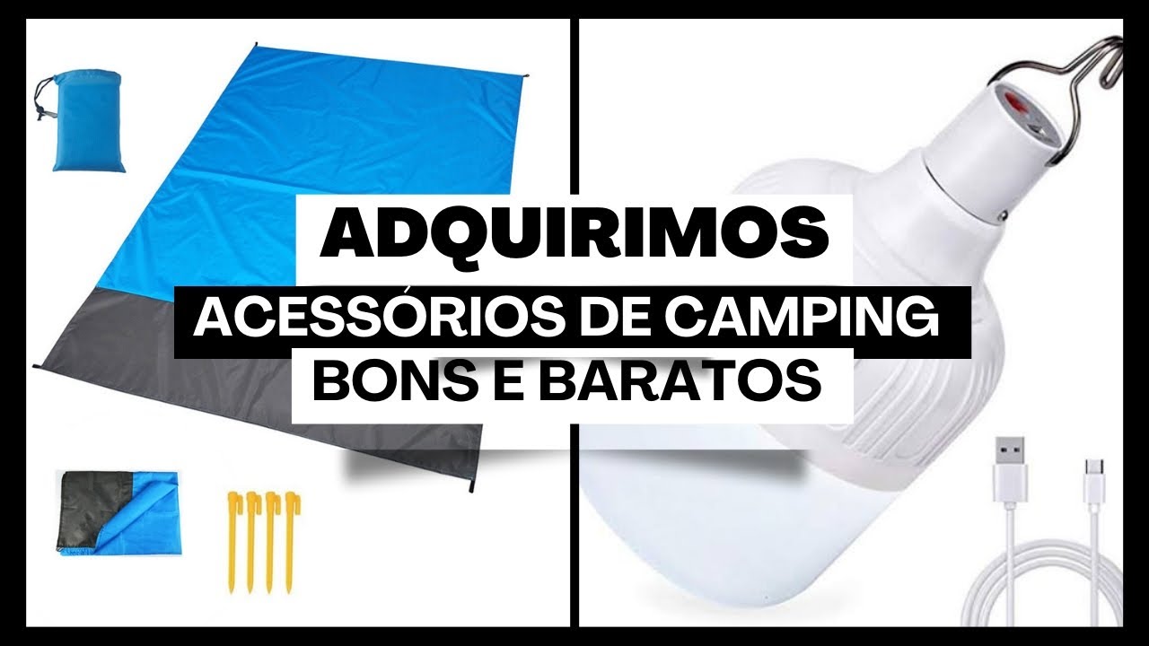 Adquirimos dois produtos para camping bons e baratos! Confira a novidade no canal!