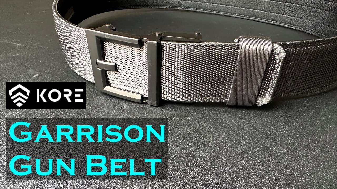 Kore Garrison Belts | G1 Buckle & Leather Belt 1.75 Wide 24 - 44 / Black Leather