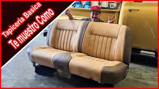 Tapiceria basica  Tapizado de Asiento  para una camioneta Clasica.