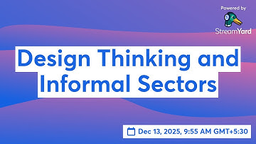 Design Thinking and Informal Sectors
