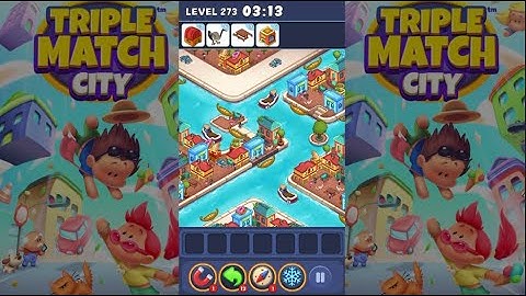 Triple Match City Level 273 - Find hidden objects