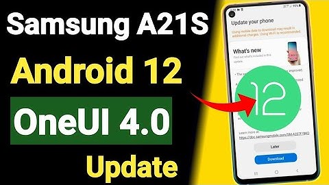 Samsung A21S OneUI 4.0 Android 12 Update🔥 A21S New Software Update OneUI 4.0