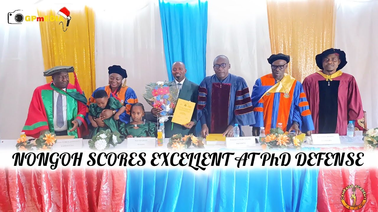 Доктор Нонго получил отличную оценку на защите своей докторской диссертации.
