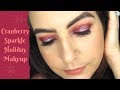 Cranberry Sparkle Holiday Makeup | Holiday Makeup Looks