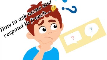 "How to ask name and respond in French language... French for beginners.