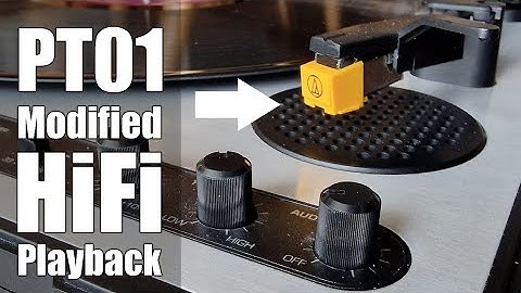 Modifying a Portable Numark PT01 for HiFi Playback - Vinyl Community
