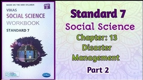 Std 7th sub socialscience ch13 Disastermanagement workbook solutionPart2 @onlinelearningeducation8508