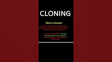 What is cloning? in 30 sec #molecularcloning #cloning