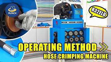 How to use hose crimping machines R32ELD -- Hydraulic crimping machine operating method