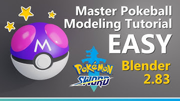 How to create a Master Pokeball Model & Texture in Blender