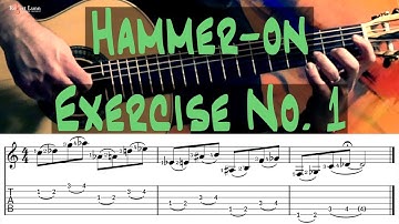 Hammer-on Exercise No. 1 - Includes Sheet Music/TAB - Robert Lunn