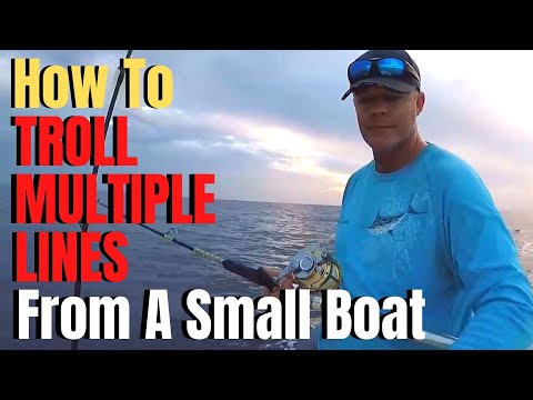 How to TROLL MULTIPLE LINES from a small boat and avoid getting tangled 