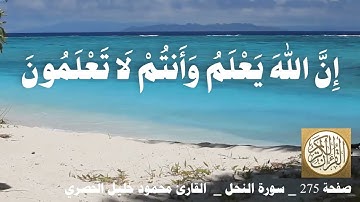 275 الصفحة   القرآن الكريم   سورة النحل   بصوت الحصري