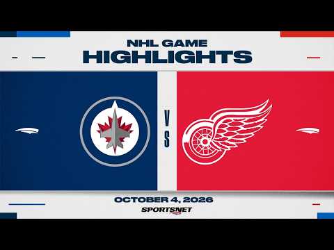 NHL Highlights | Jets vs. Red Wings - October 4, 2026