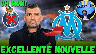 💥EXCELLENTE NOUVELLE! 💥🔥SERGIO CONCEIÇÃO NE S'ATTEND PAS À CELA 🔵⚪DERNIÈRES NOUVELLES DE L'OM ! om