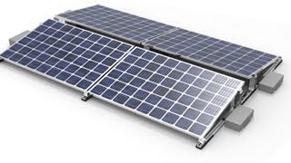 Flat Roof Ballast Solar Mounting System Step-by-step Installation