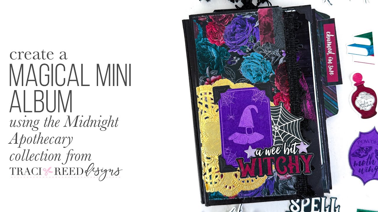 DIY Halloween Mini Album from a File Folder | Midnight Apothecary