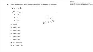 BMAT Solutions Q6 2017 | Section 2