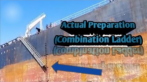 Rigging of combination ladder