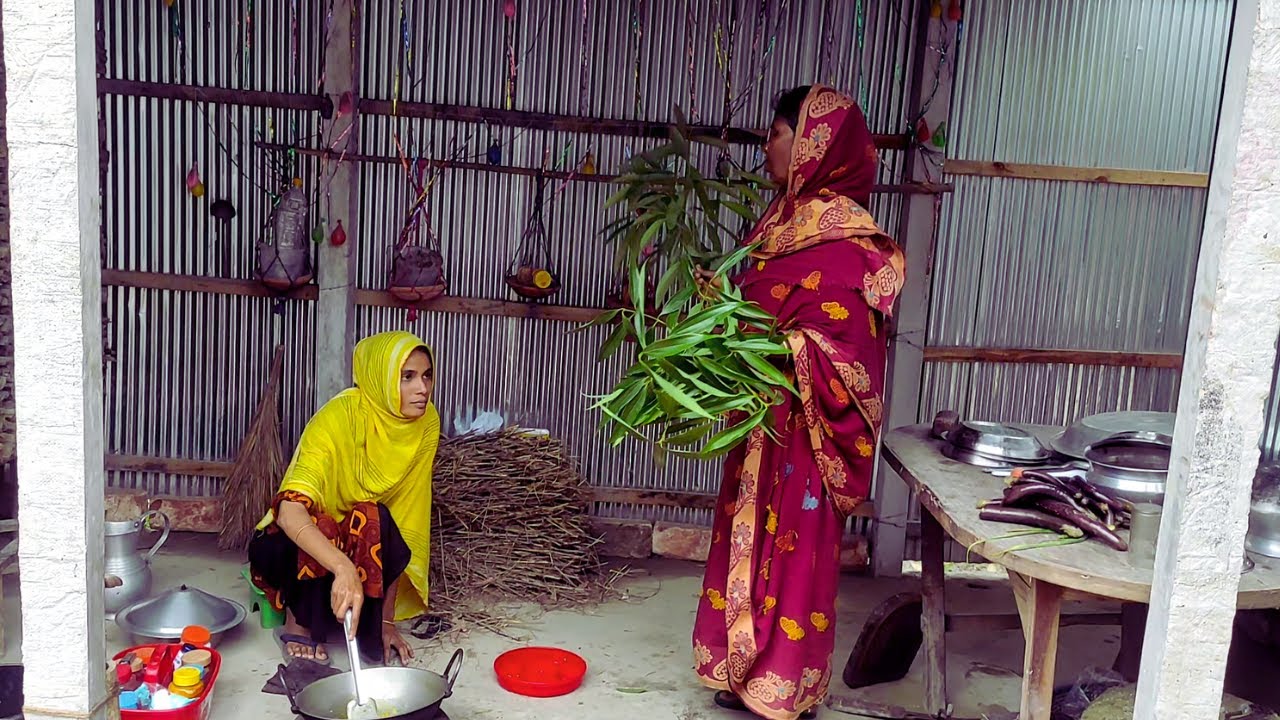 রমজান মাসে গ্রামে ভোরের চিত্র মুরগির কলিজা গিলা ভূনা নাপা শাকের ভাজি ও আমাদের ইফতার