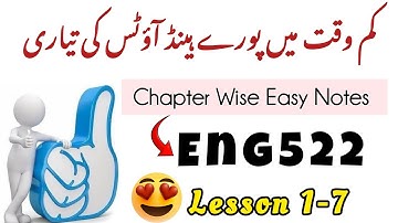 Eng522 midterm preparation 2025/ENG522 Easy notes for midterm 2025/