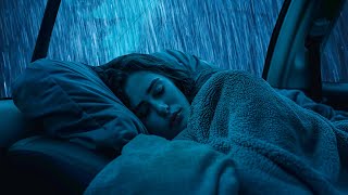 Overcome Stress with Heavy Rain & Thunder on Car During Midnight Storm in Valley at Night screenshot 4