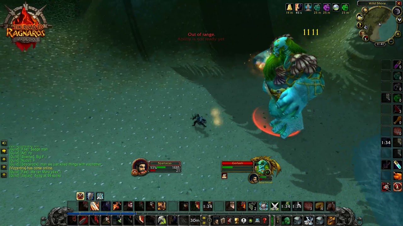 Classic Hardcore - Warrior solo The Captain's Chest F for the druid.