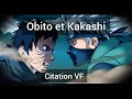 Obito et kakashi  citation vf