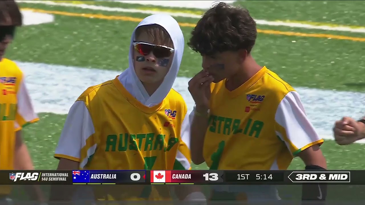 Australia vs  Canada | NFL FLAG Football