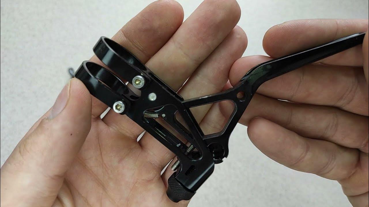 Review Litepro Folding Bike V brake lever CNC 64g YouTube