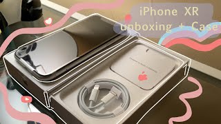 Unboxing iPhone XR + Case (2021|🤍White🤍 aesthetic)