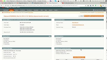Create A Print Shipping Label (Not separated shipping)