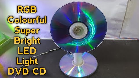 How To Make RGB Colourful Super Bright LED Light purane DVD CD/Karan technical project