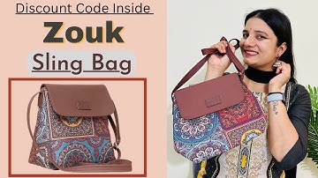 My Zouk Sling Bag | Vegan and Handmade Indian Bags | Zouk Handbag Review | Saru