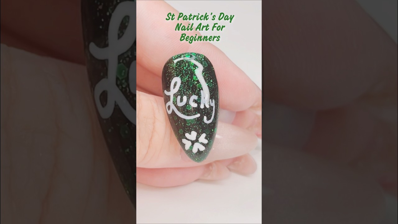 Easy St Patrick’s Day Nail Art For Beginners🍀 