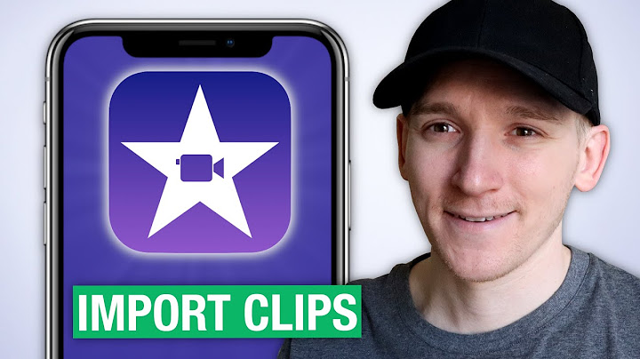 How do I Import videos from my iPhone to iMovie?