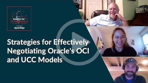 Strategies for Effectively Negotiating Oracle