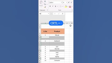 Delete blank cells in Excel with a single Shortcut key #shorts #youtubeshorts #ytshorts #asmr