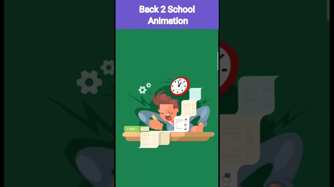 Back To School Animation || Coding Status 