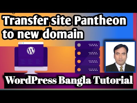 Transfer Pantheon site to another domain hosting based new site | WordPress Bangla Tutorial