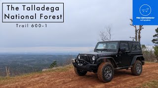 The Talladega National Forest Trail 6001 in Alabama's Southern Edge of the Appalachian Mountains