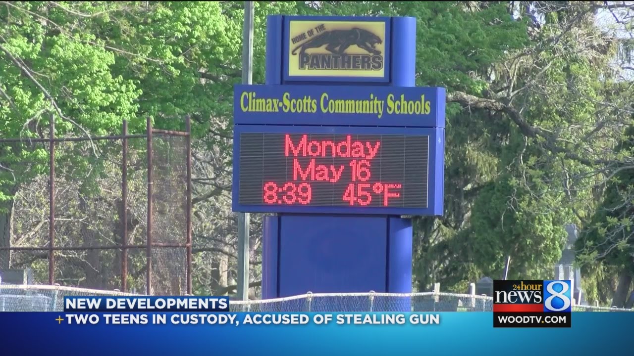 2 in custody after stealing gun, prompting delay at ClimaxScotts