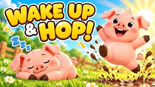 Sleeping Piglets! 🐷💤 Hop, Splash &amp; Stomp with Pig Oink - OINK Kids Songs &amp; Action Rhymes