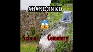 Old Benton City ABANDONED School House & Cemetery